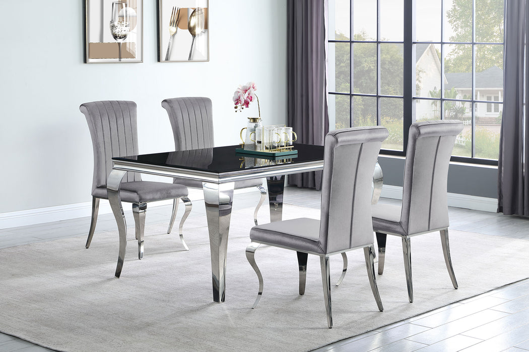 Carone 5-piece 61" Rectangular Dining Set