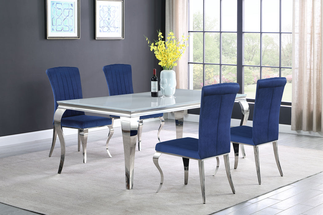 Carone 5-piece 81" Rectangular Dining Set