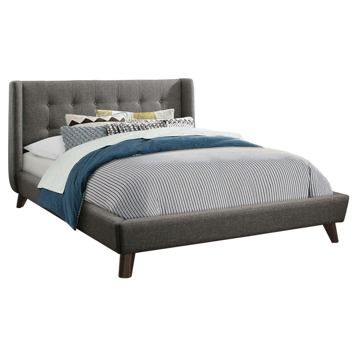 Carrington Button Tufted California King Bed Grey image