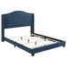 Sonoma Eastern King Camel Headboard with Nailhead Trim Bed Blue image