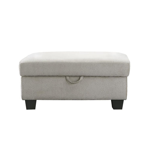 Whitson Upholstered Storage Ottoman Stone image