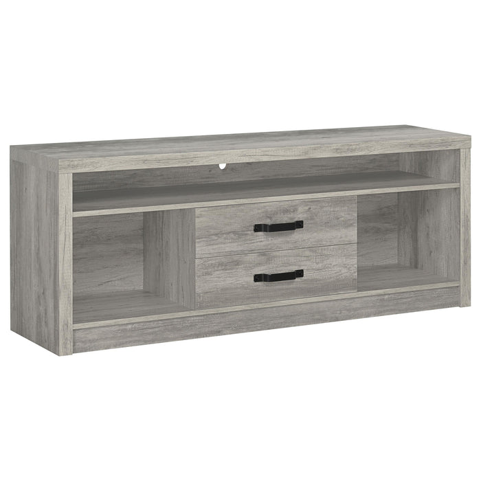 Burke 2-drawer TV Console Grey Driftwood image