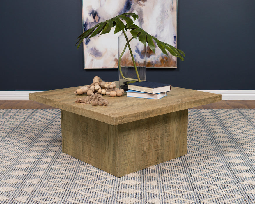 Devar Square Engineered Wood Coffee Table Mango image