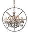 Lighting Pena 15 Light Chandelier in Clear and Chrome image