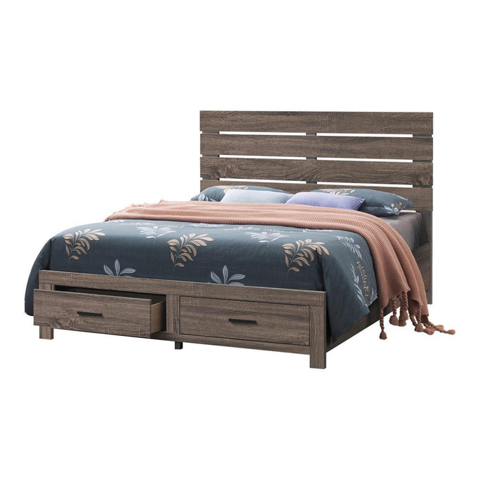 Brantford Queen Storage Bed Barrel Oak